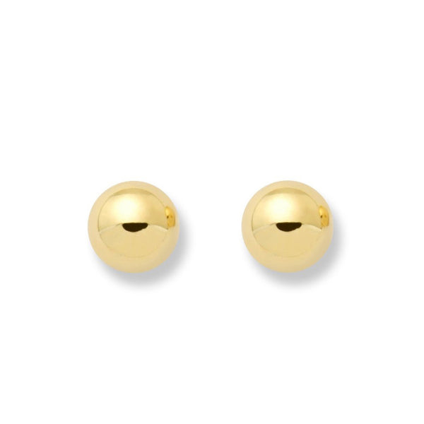 Orecchini Sfera 4 mm Oro Giallo 18K