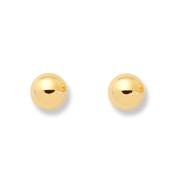 Orecchini mezza sfera 4 mm Oro Giallo 9K
