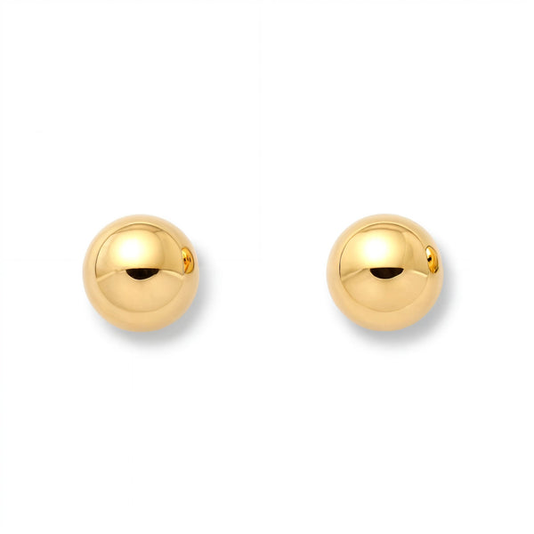 Orecchini Sfera 5 mm Oro Giallo 9K