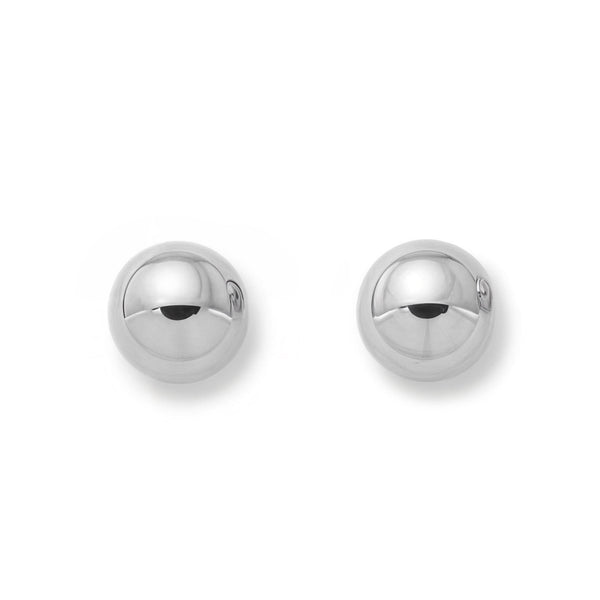 Orecchini Sfera 4 mm Oro Bianco 9K