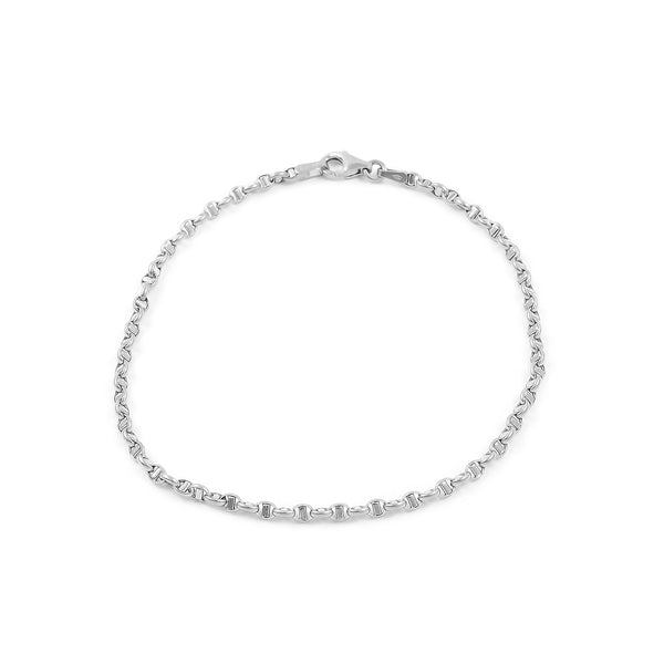 Bracciale Donna Oro Bianco 18K Capaventi Brillante 19 cm