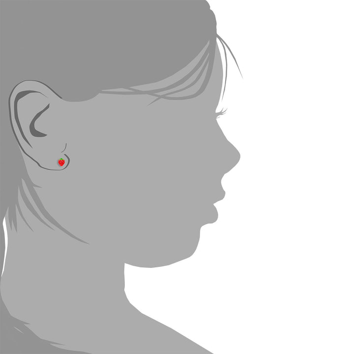 Pendientes Fresas Esmaltadas