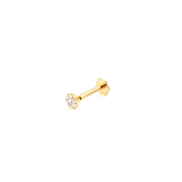 Piercing Oro Giallo 9K Cartilagine Circonita 3 mm Brillante