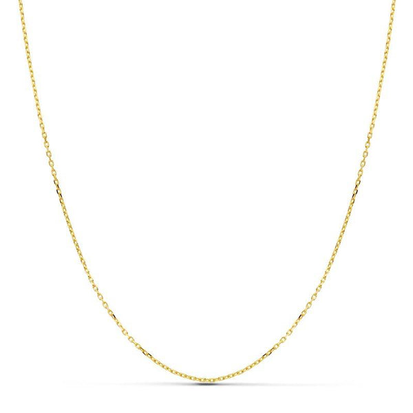 Catena Collana Forzata Oro Giallo 18K spessore 0.5 mm