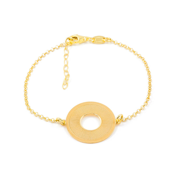 Bracciale donna Rotondo Argento Sterling 925 brillante dorato