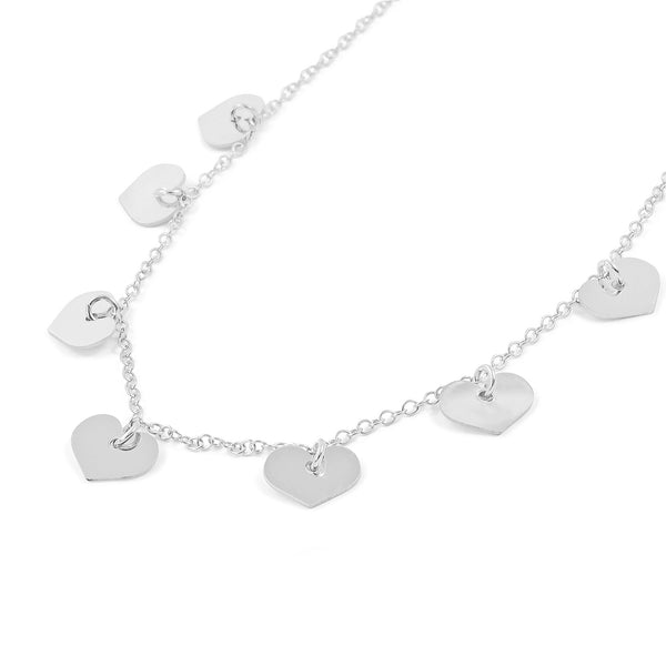 Collana Cuori Argento Sterling 925