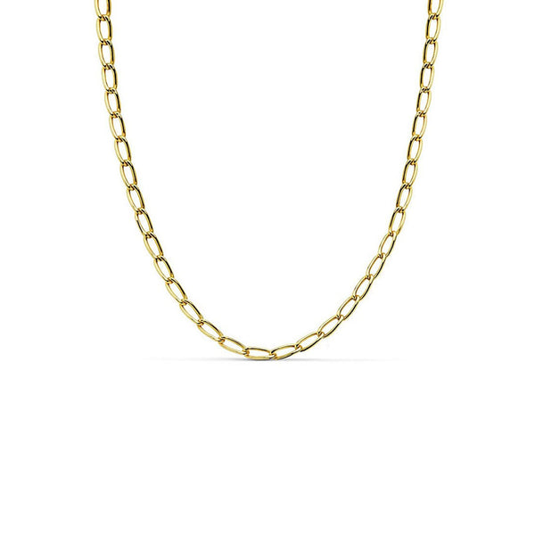 Catena Collana Bilbao Oro Giallo 18K spessore 2 mm