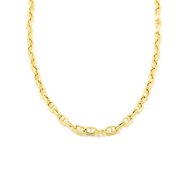 Catena Collana Ancoraggio forzata Oro Giallo 18K spessore 1.8 mm