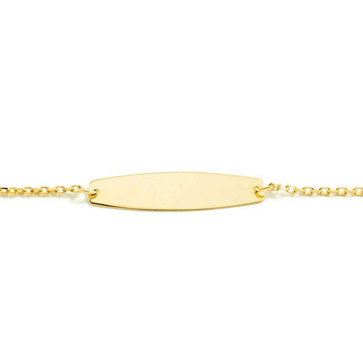 Pulsera Esclava Oro niña con estrella y perla 4 mm (9kts)