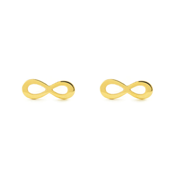 Orecchini ragazza donna Infinito Oro Giallo 9K