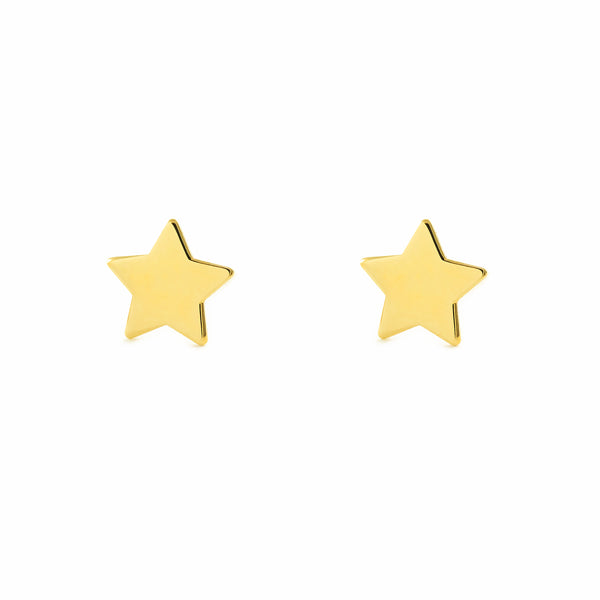 Orecchini ragazza donna Stella Oro Giallo 9K