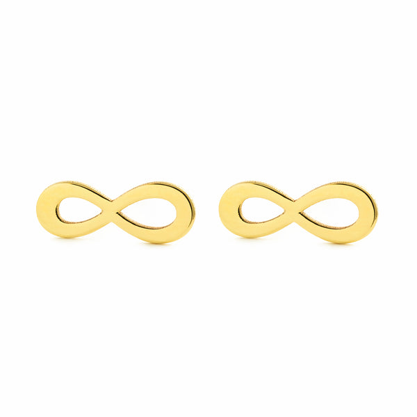 Orecchini ragazza donna Infinito Oro Giallo 9K