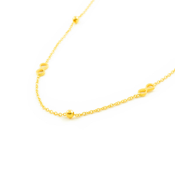 Collana Donna Infinito Oro Giallo 18K Brillante