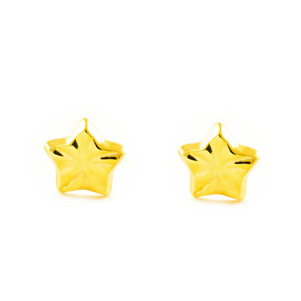 Orecchini Stella Oro Giallo 9K
