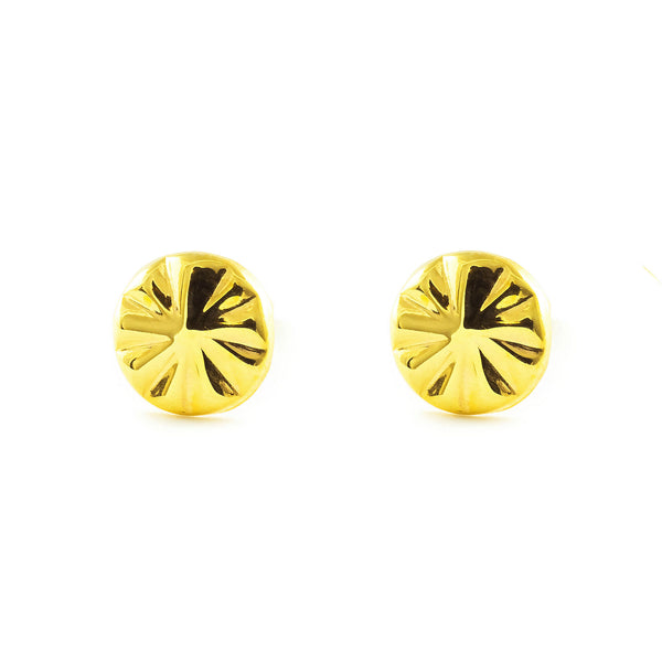 Orecchini Rotondo Oro Giallo 9K