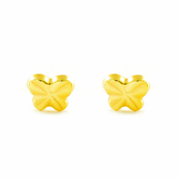 Orecchini Farfalla Oro Giallo 9K