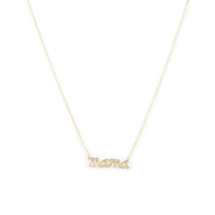 Collar Plata Dorada Mama