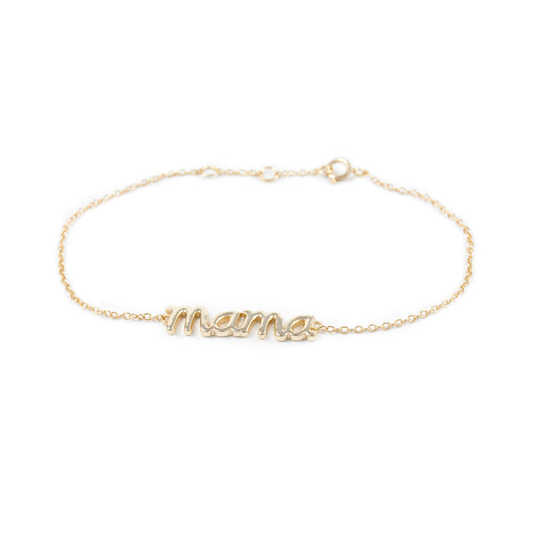 Bracciale Mama Argento Sterling 925 brillante dorato
