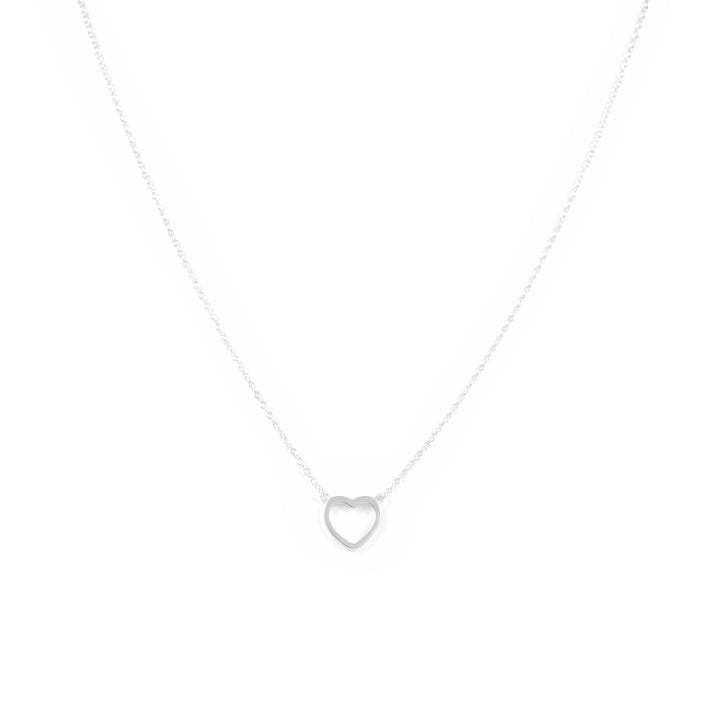 Collar Plata con Corazón