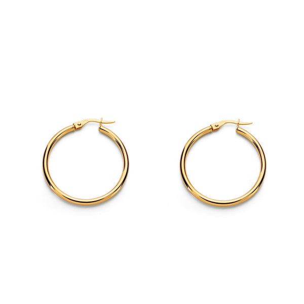 Orecchini Cerchi 33x2 mm Oro Giallo 18K