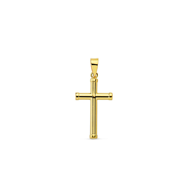 Croce religiosa pendente 15x9.5 mm Oro Giallo 18K Brillante