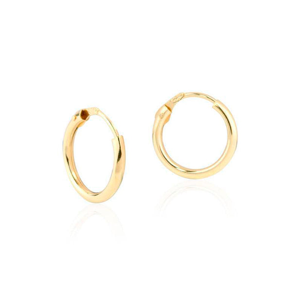Orecchini Cerchi 14x1.2 mm Oro Giallo 18K