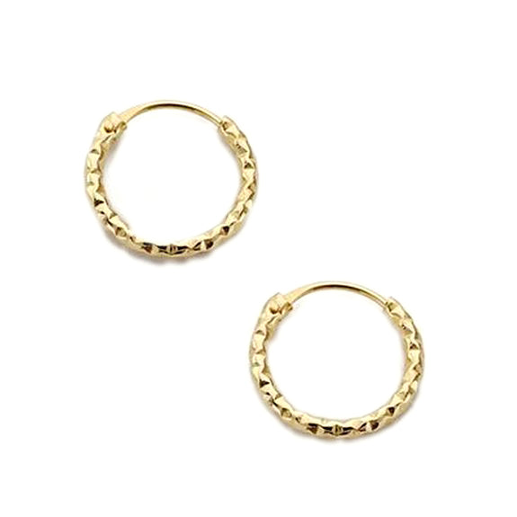 Orecchini Cerchi 13x1.2 mm Oro Giallo 18K
