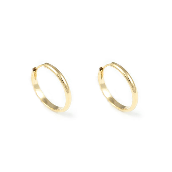 Orecchini Cerchi 16x2 mm Oro Giallo 18K