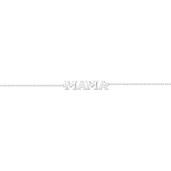 Bracciale Mama Zircone Argento Sterling 925 brillante