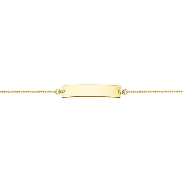 Bracciale Inciso Argento Sterling 925 brillante dorato