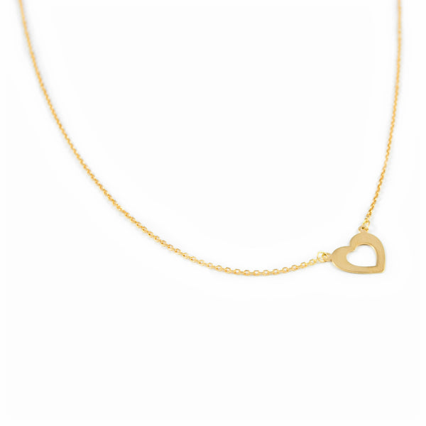 Collana Donna Cuore Oro Giallo 18K Brillante