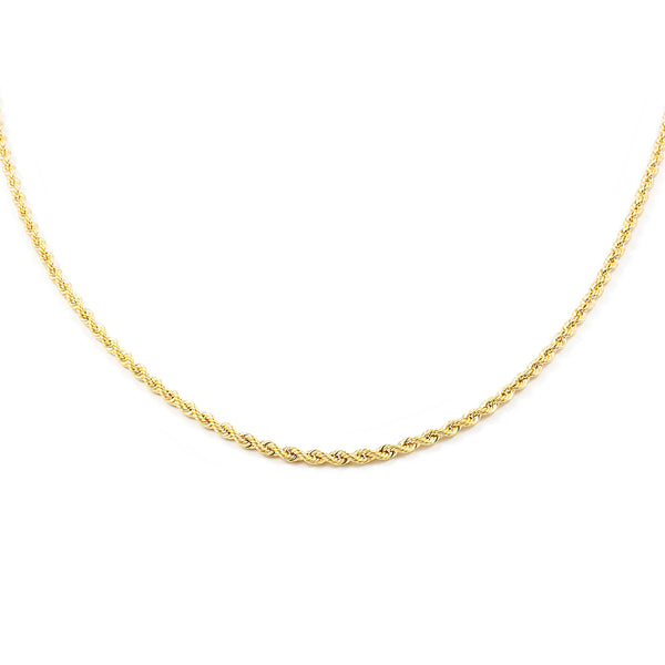 Catena Collana Salomonico Oro Giallo 18K spessore 1.8 mm