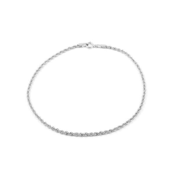 Bracciale Donna Oro Bianco 18K Salomone 19 cm